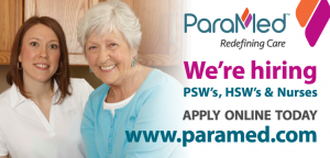 Caregiver and senior woman in the kitchen